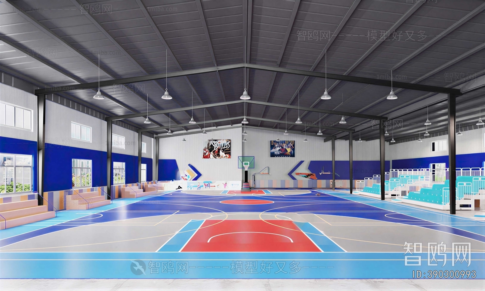 Modern Basketball Arena