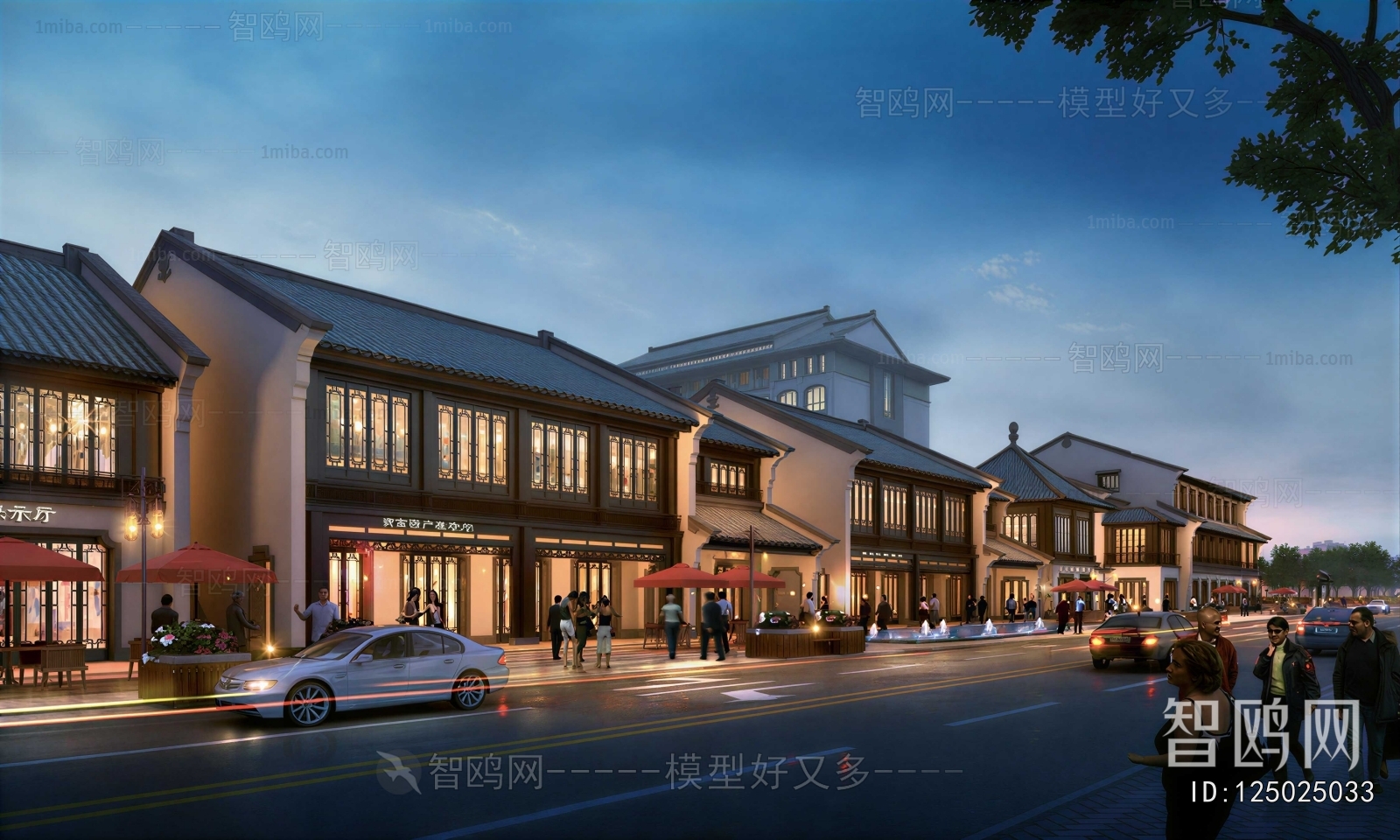 Chinese Style Commercial Street