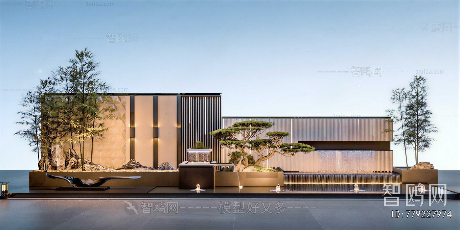 New Chinese Style Landscape Wall