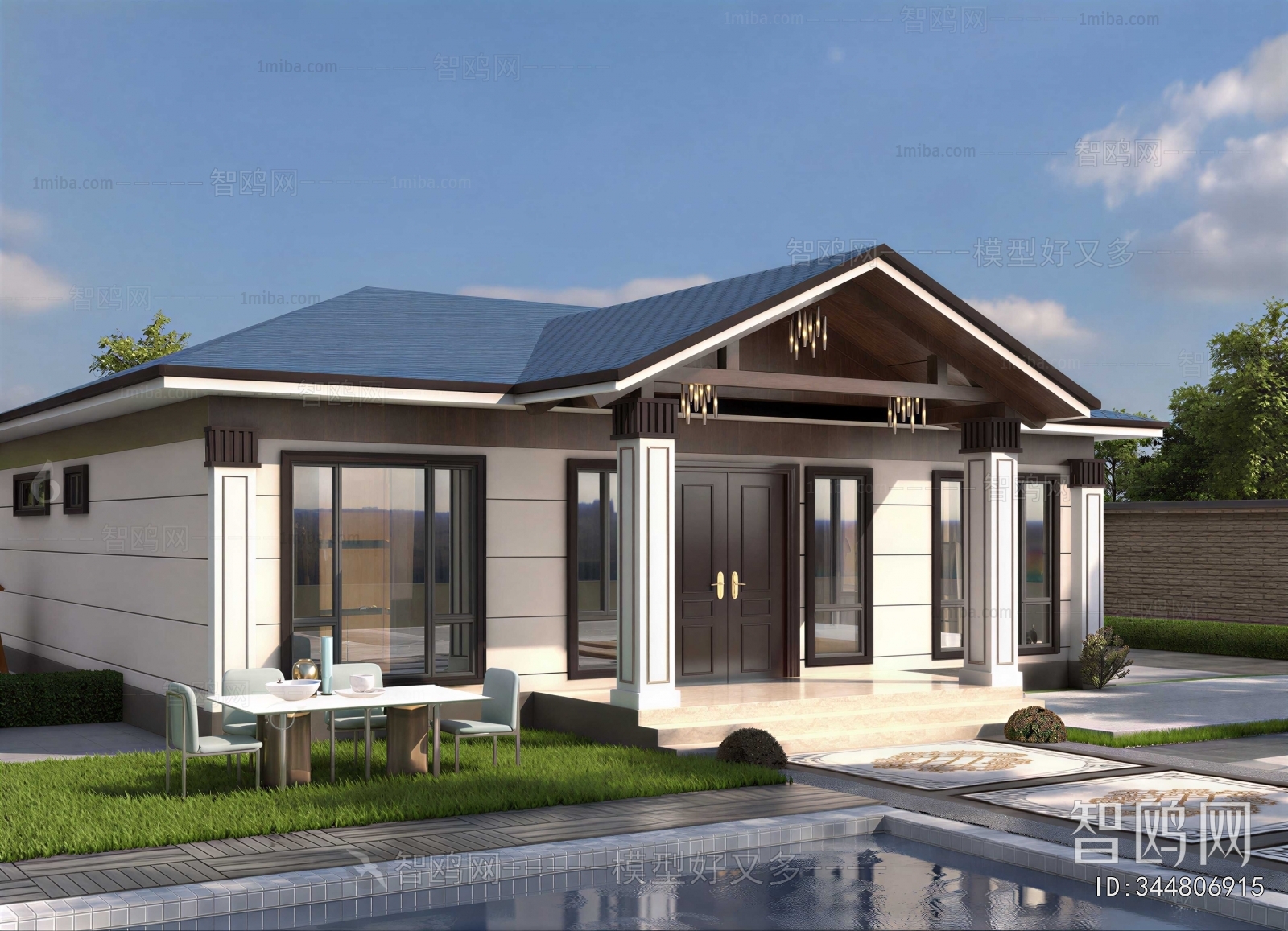 New Chinese Style Detached Villa