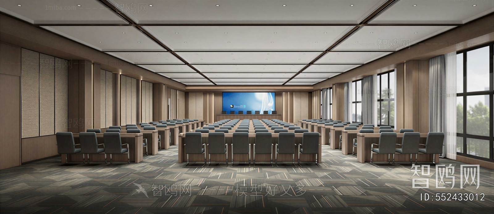 New Chinese Style Office Lecture Hall