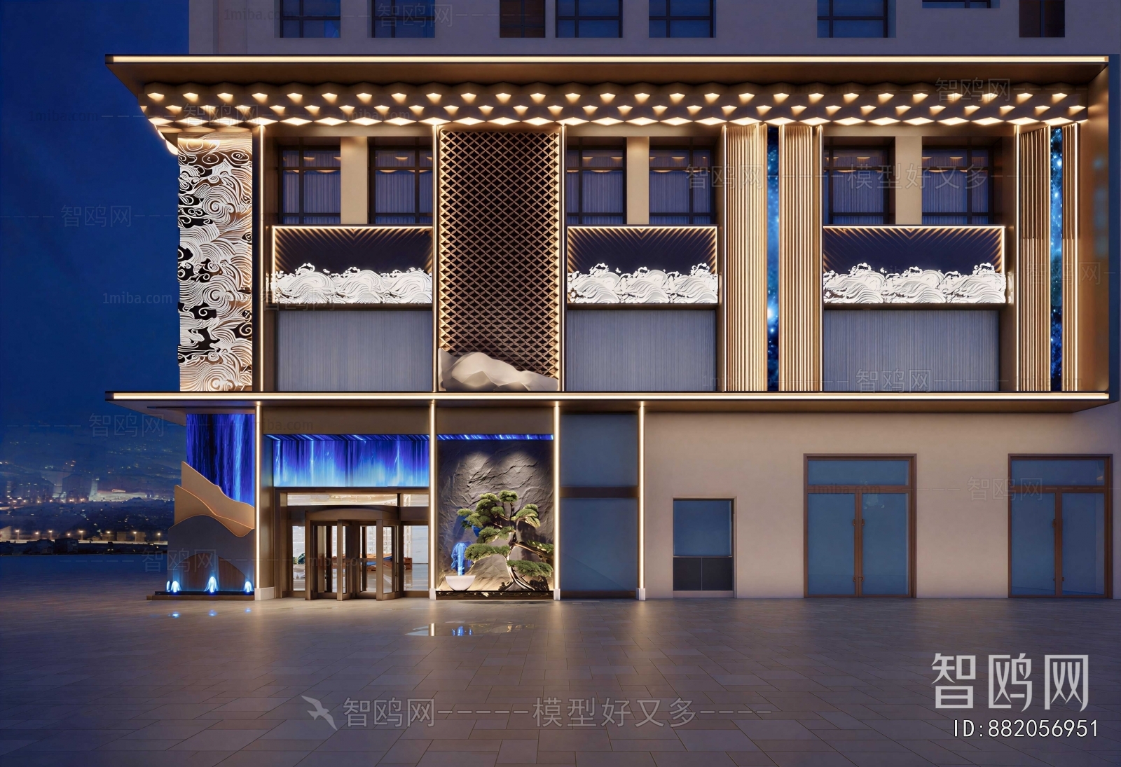 Modern Appearance Of Commercial Building