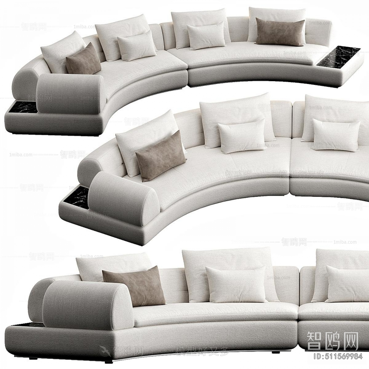 Modern Curved Sofa