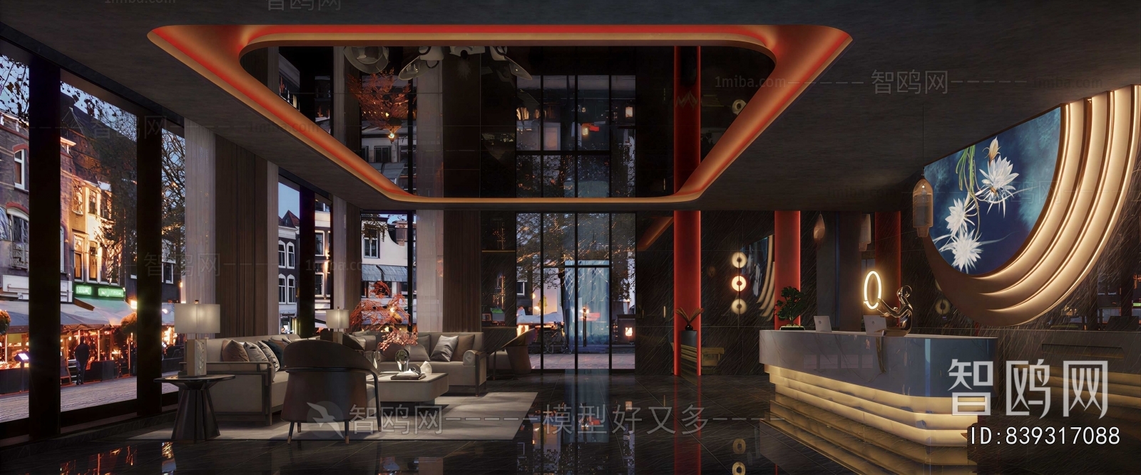 New Chinese Style Reception Area