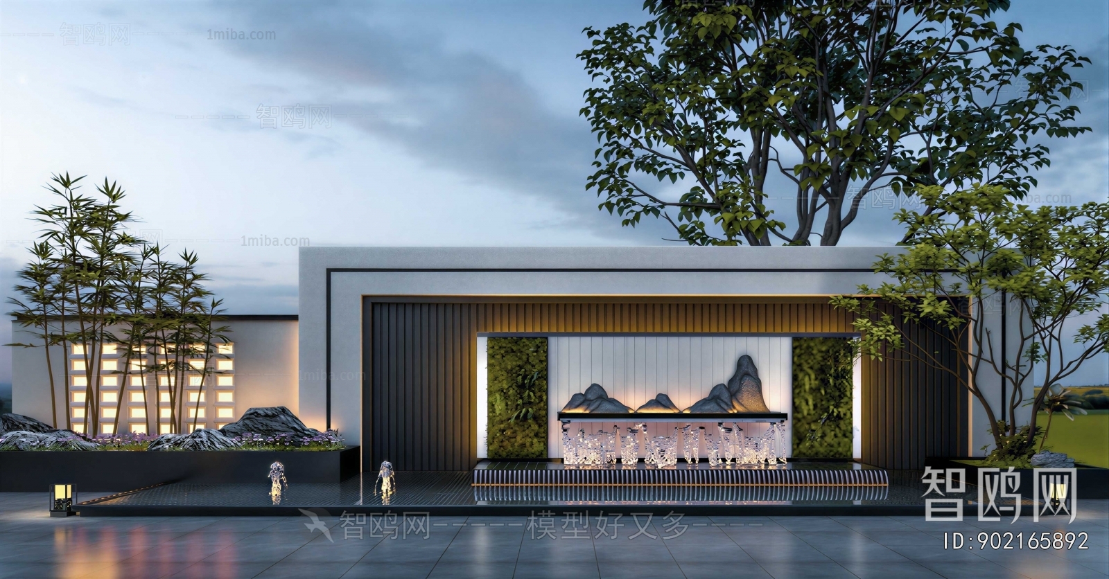 New Chinese Style Landscape Wall