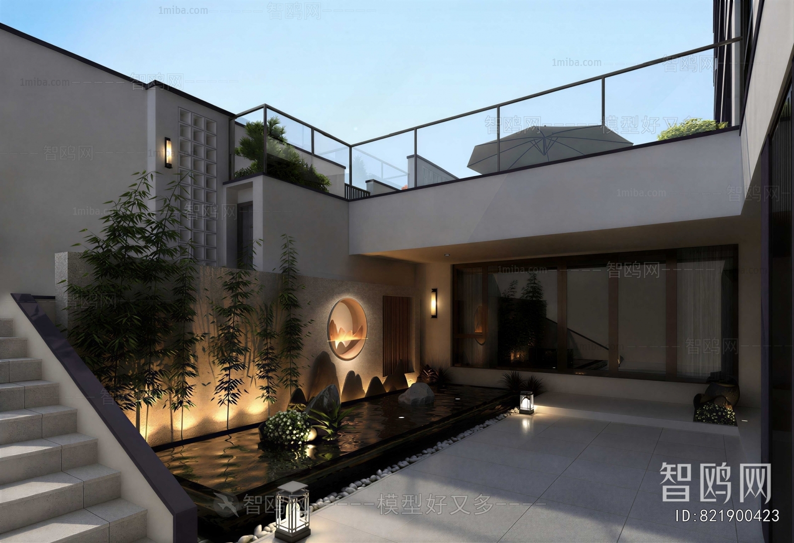 New Chinese Style Courtyard/landscape
