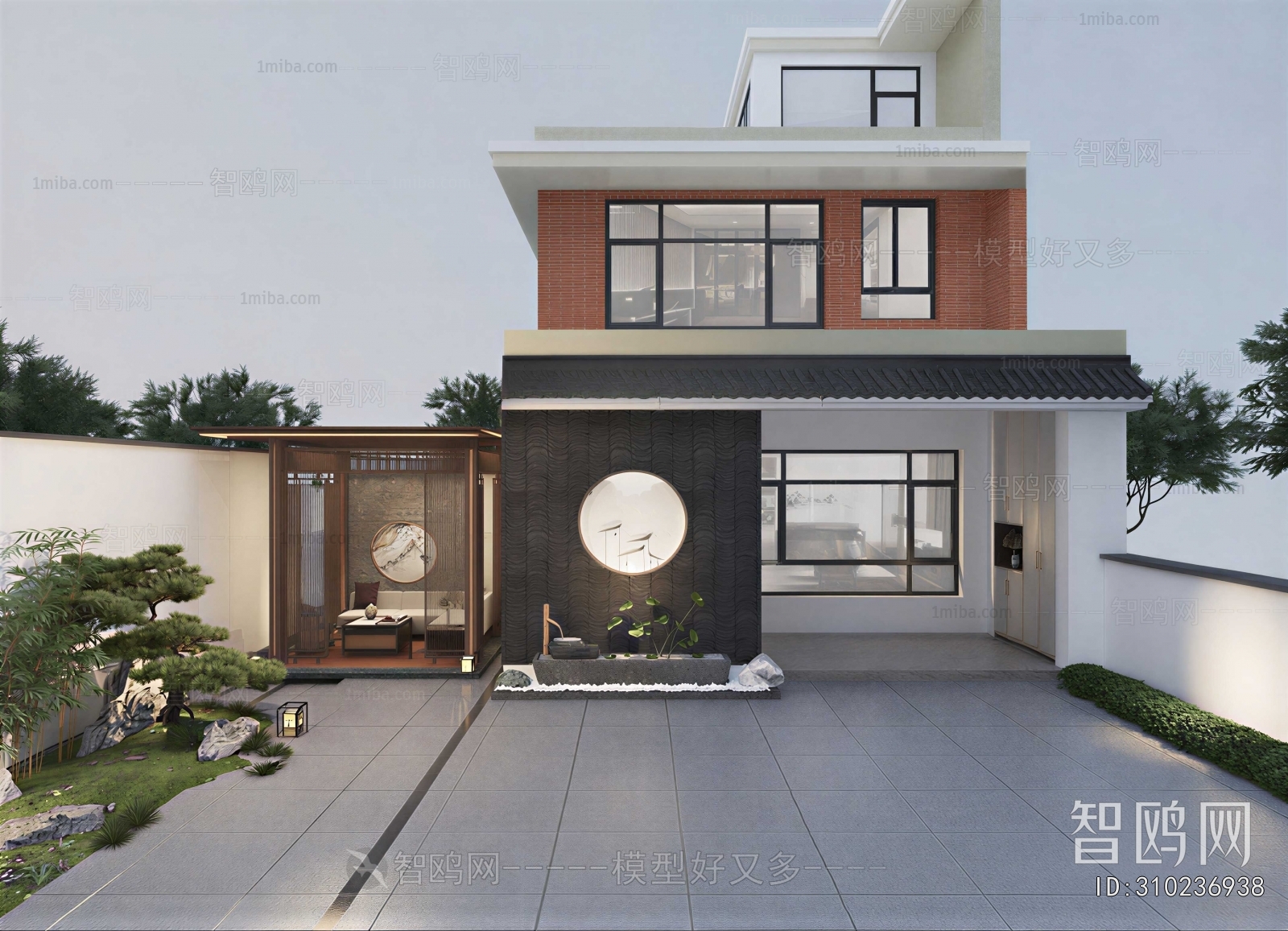 New Chinese Style Courtyard/landscape
