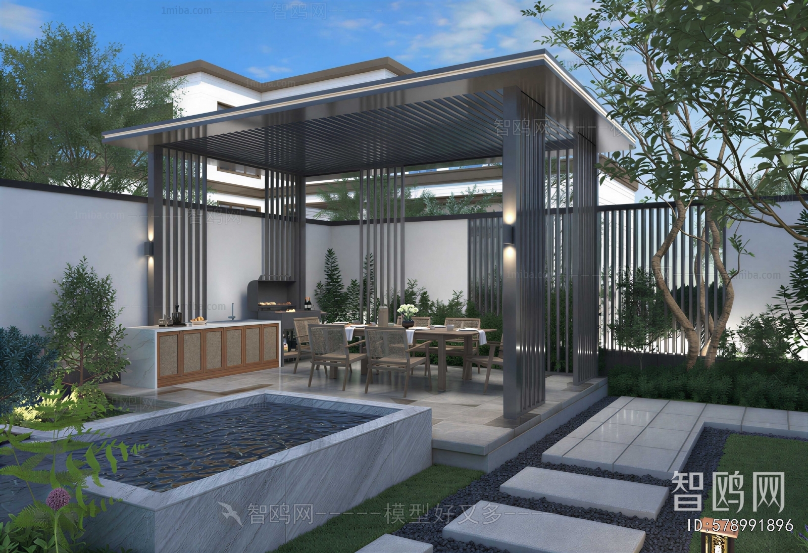 New Chinese Style Courtyard/landscape