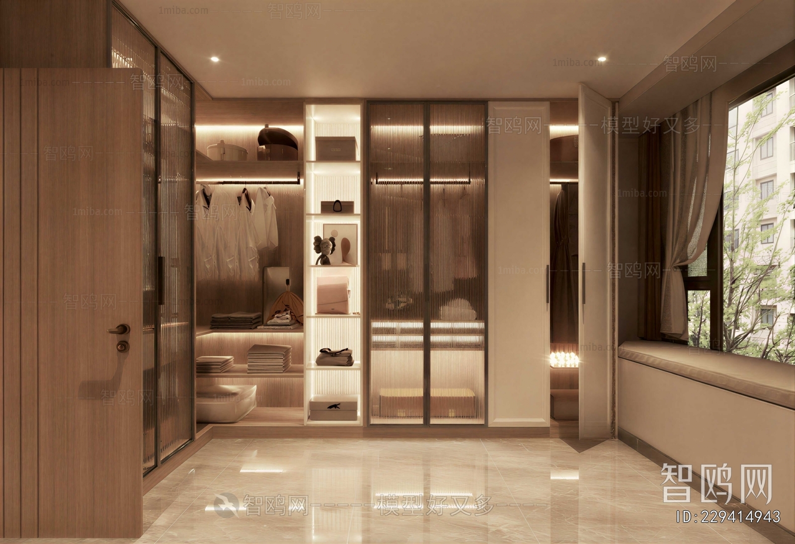Modern Clothes Storage Area