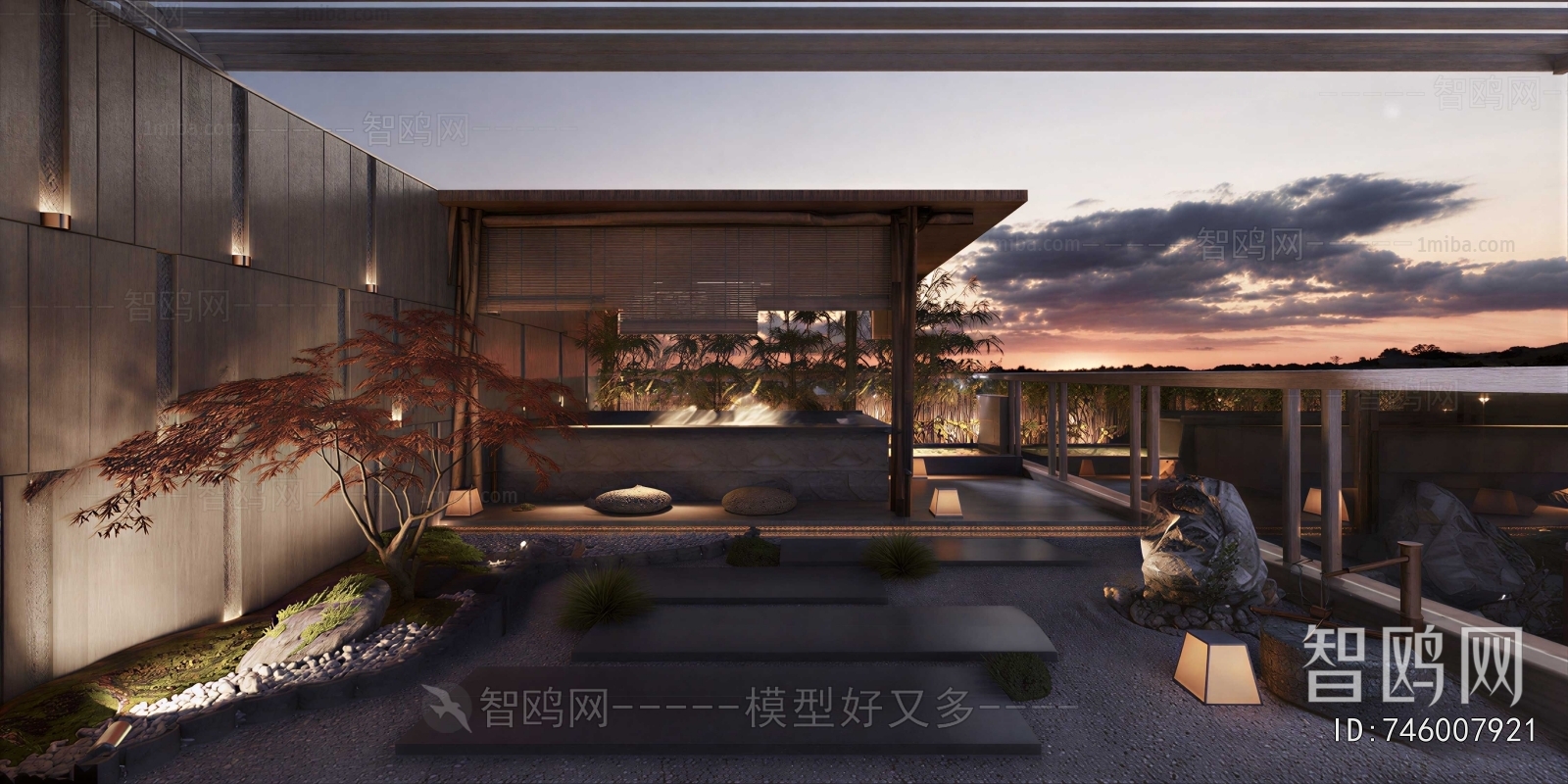 Japanese Style Courtyard/landscape