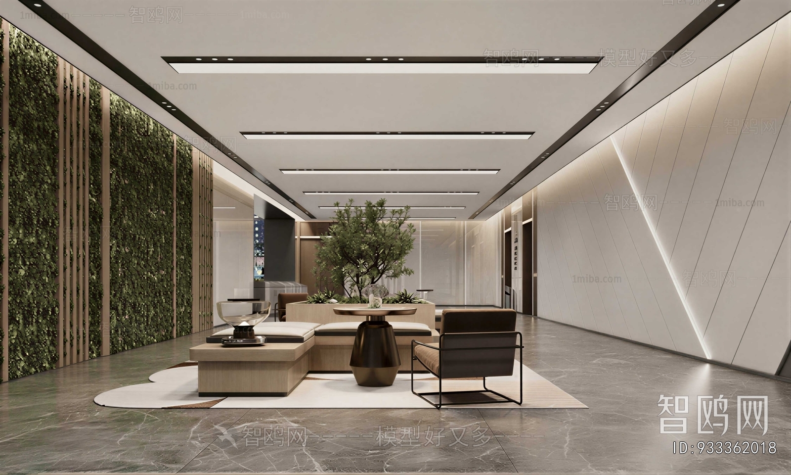 Modern Office Reception Desk