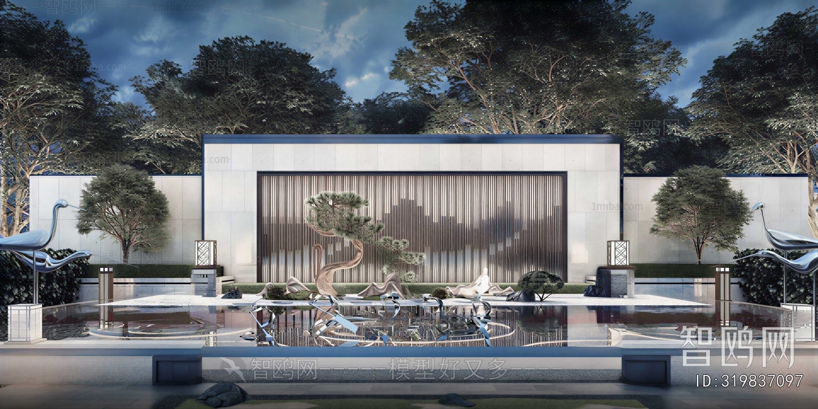 New Chinese Style Landscape Wall