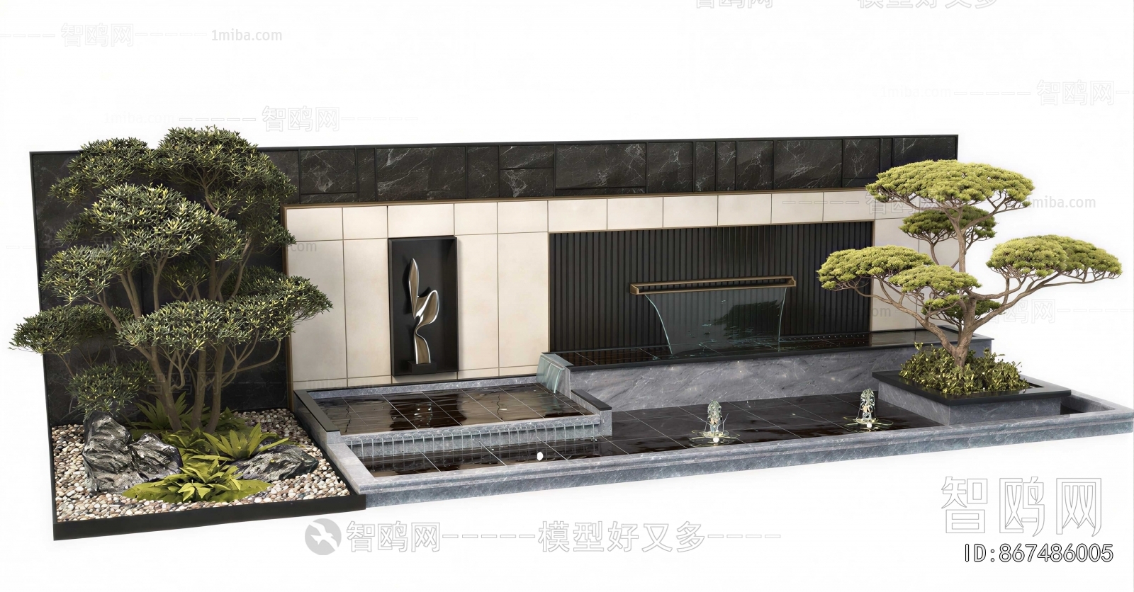 New Chinese Style Landscape Wall
