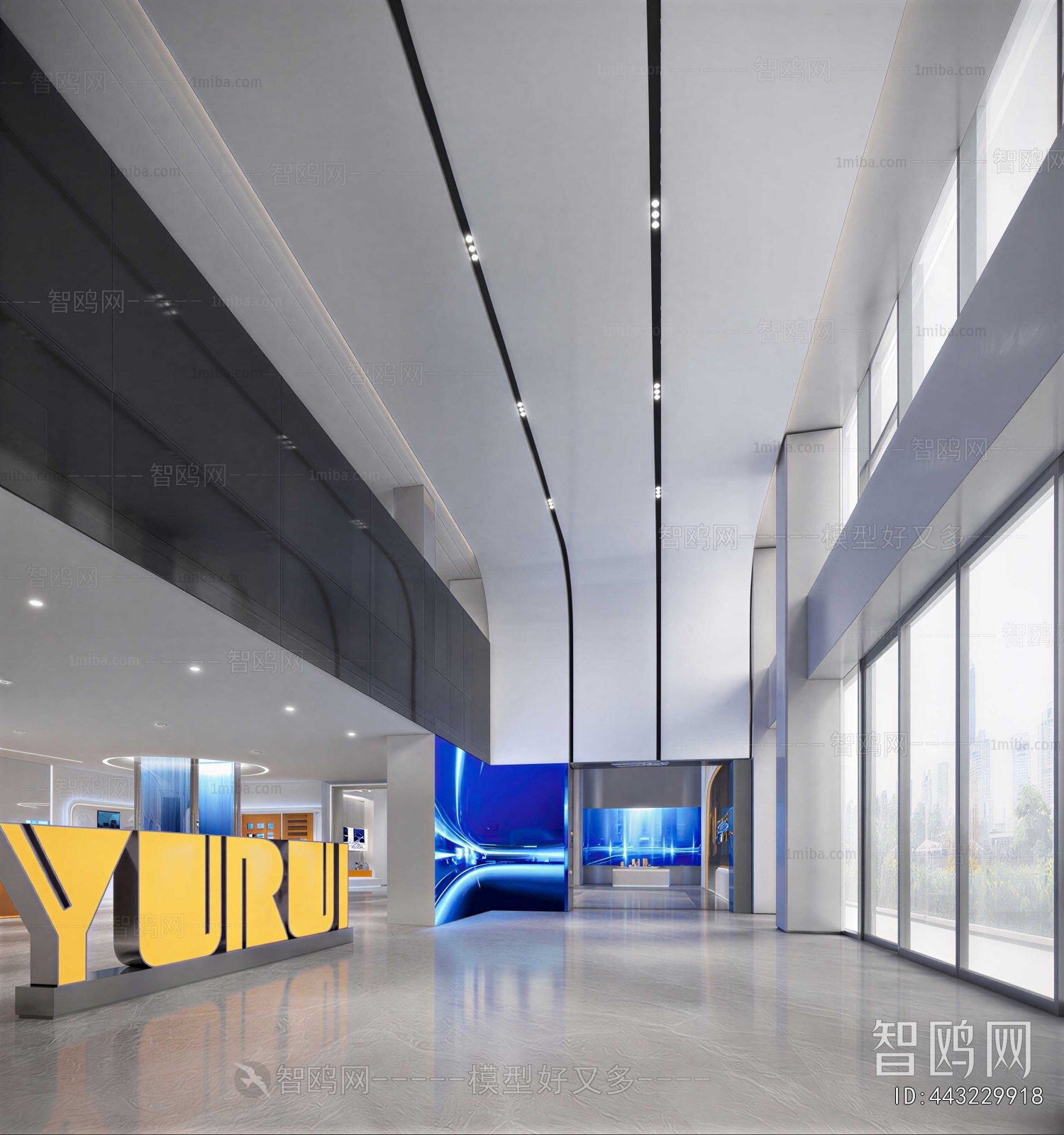Modern Office Reception Desk