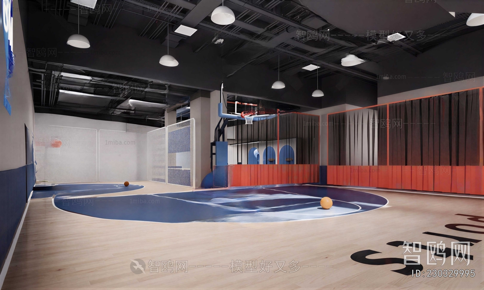 Modern Basketball Arena