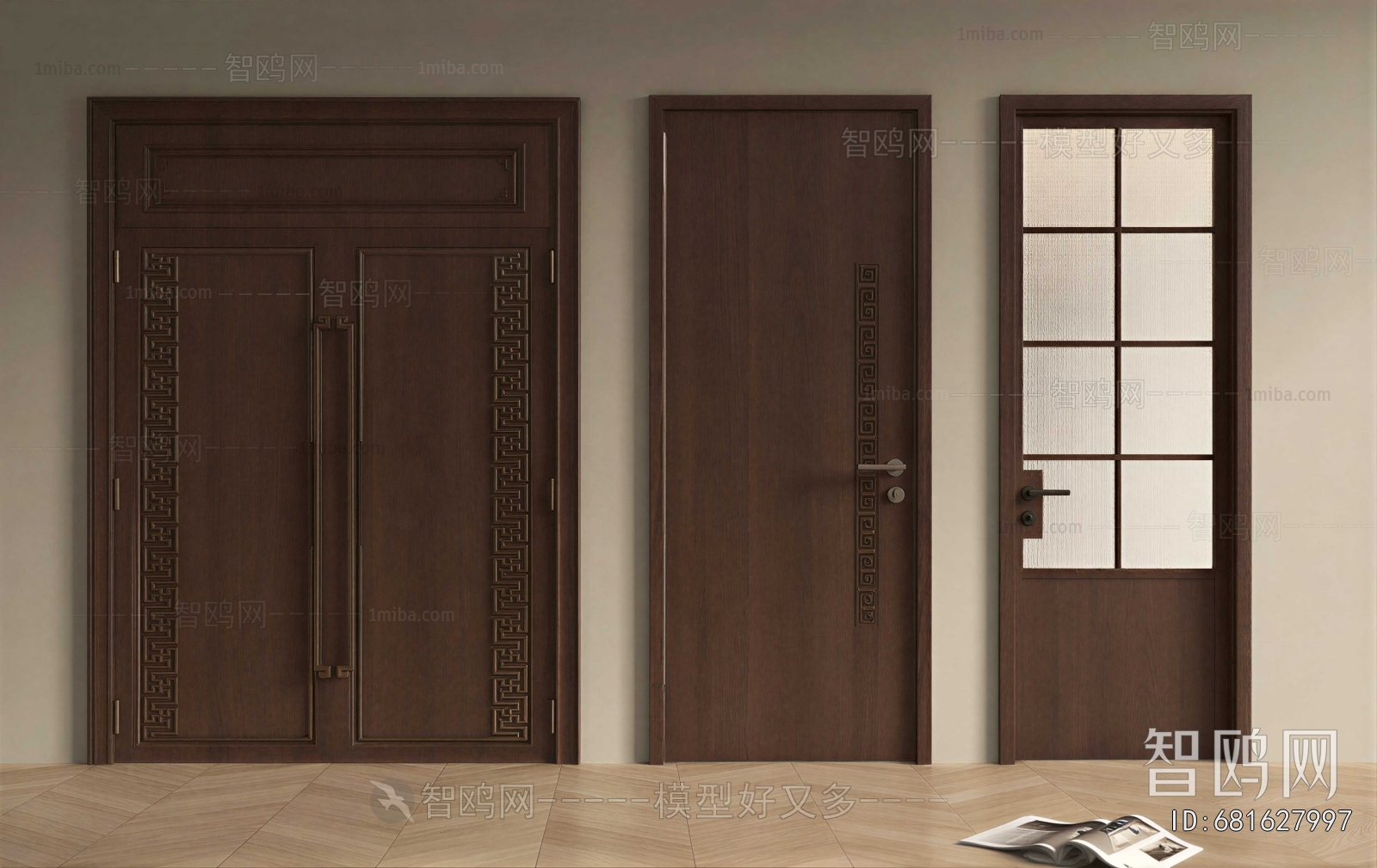New Chinese Style Single Door
