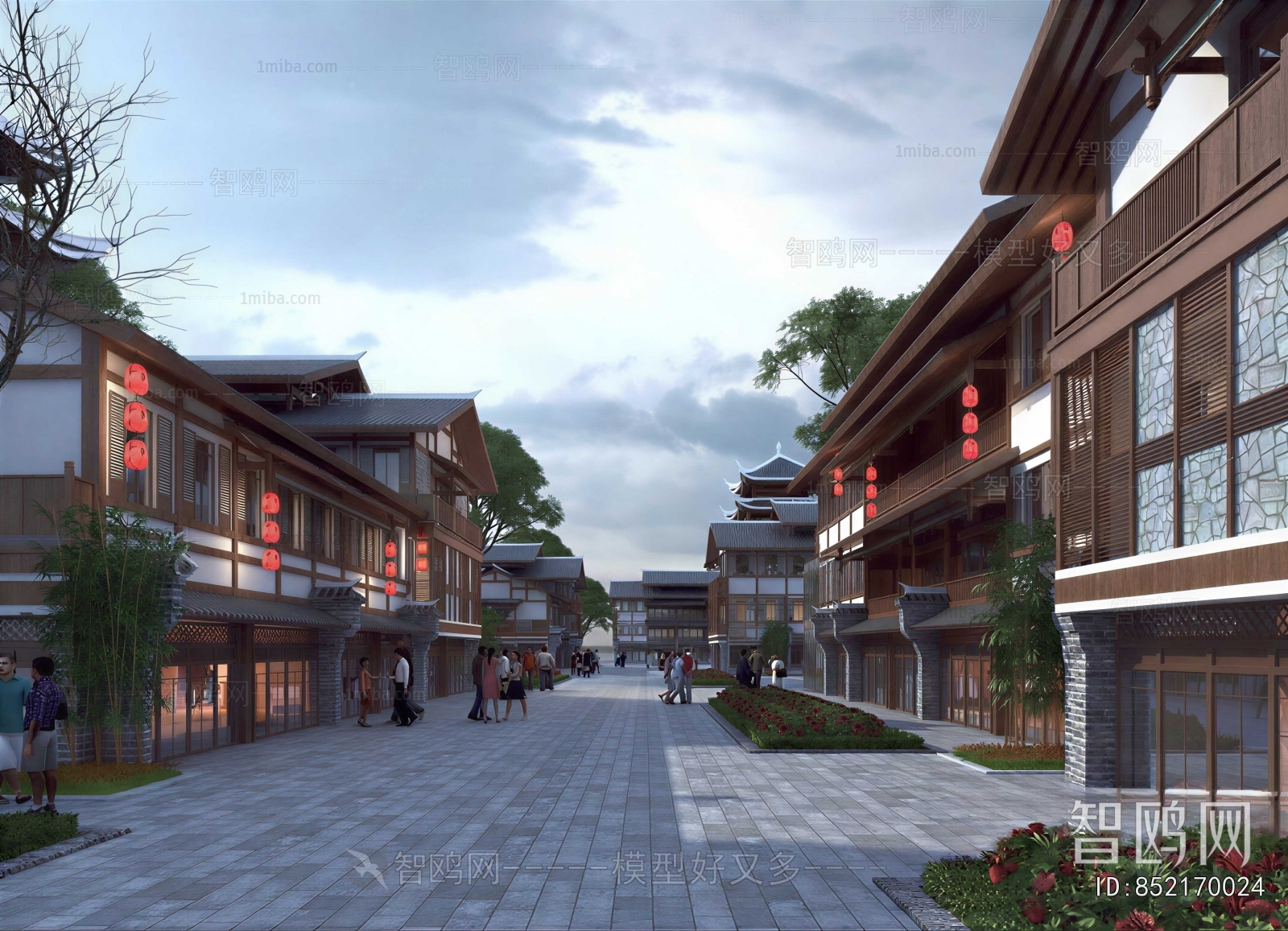 New Chinese Style Commercial Street