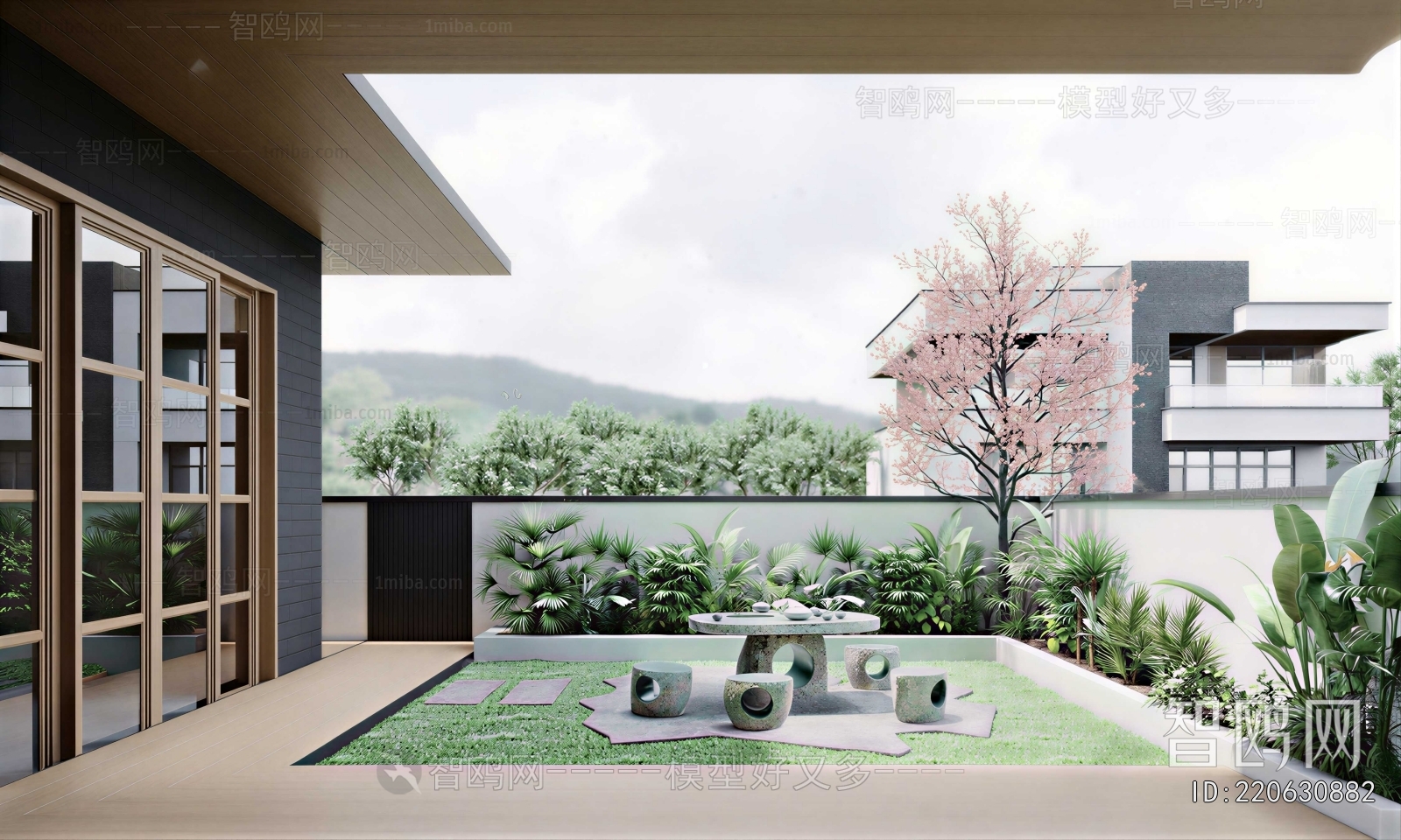 Modern Courtyard/landscape