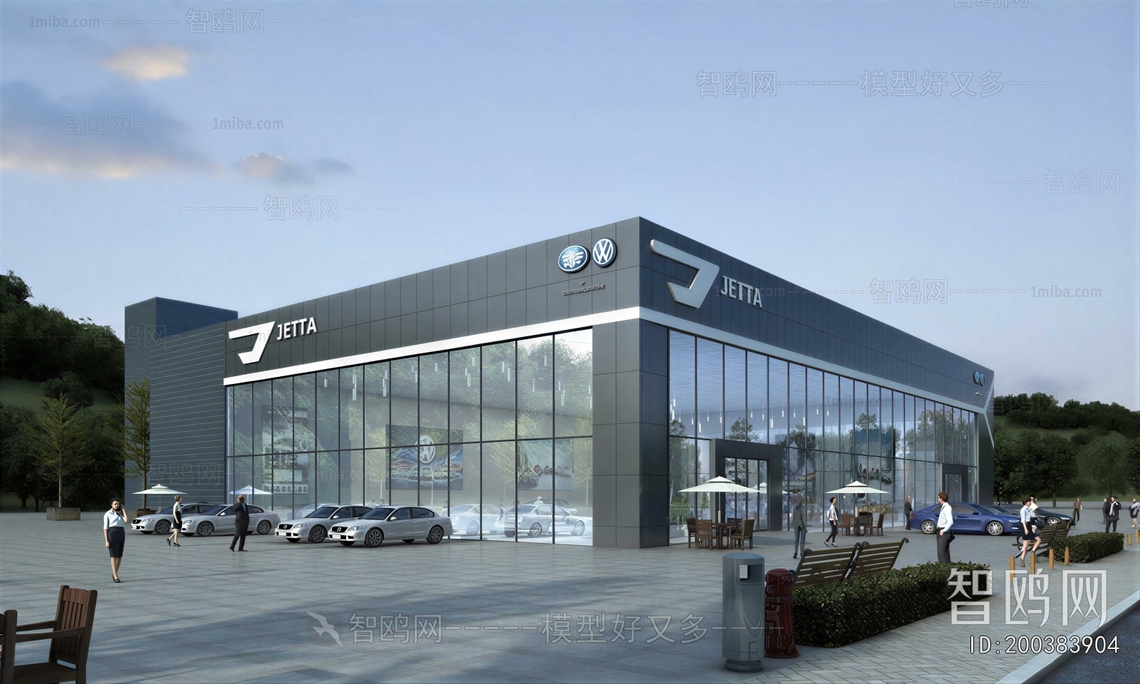 Modern Appearance Of Commercial Building