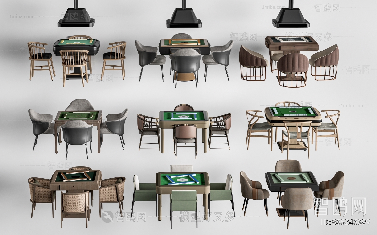 Modern Mahjong Tables And Chairs