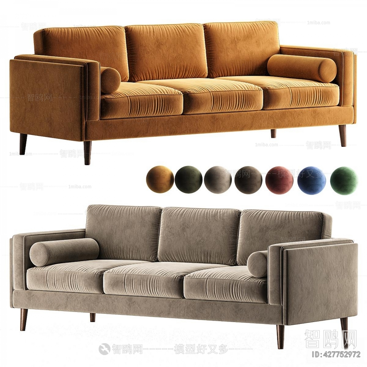 Modern Three-seat Sofa
