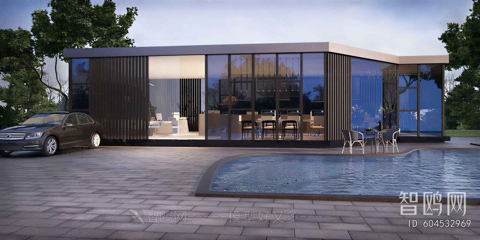 Modern Courtyard/landscape