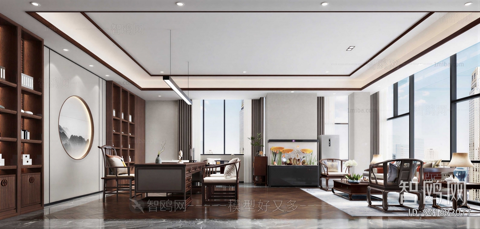 New Chinese Style Manager's Office