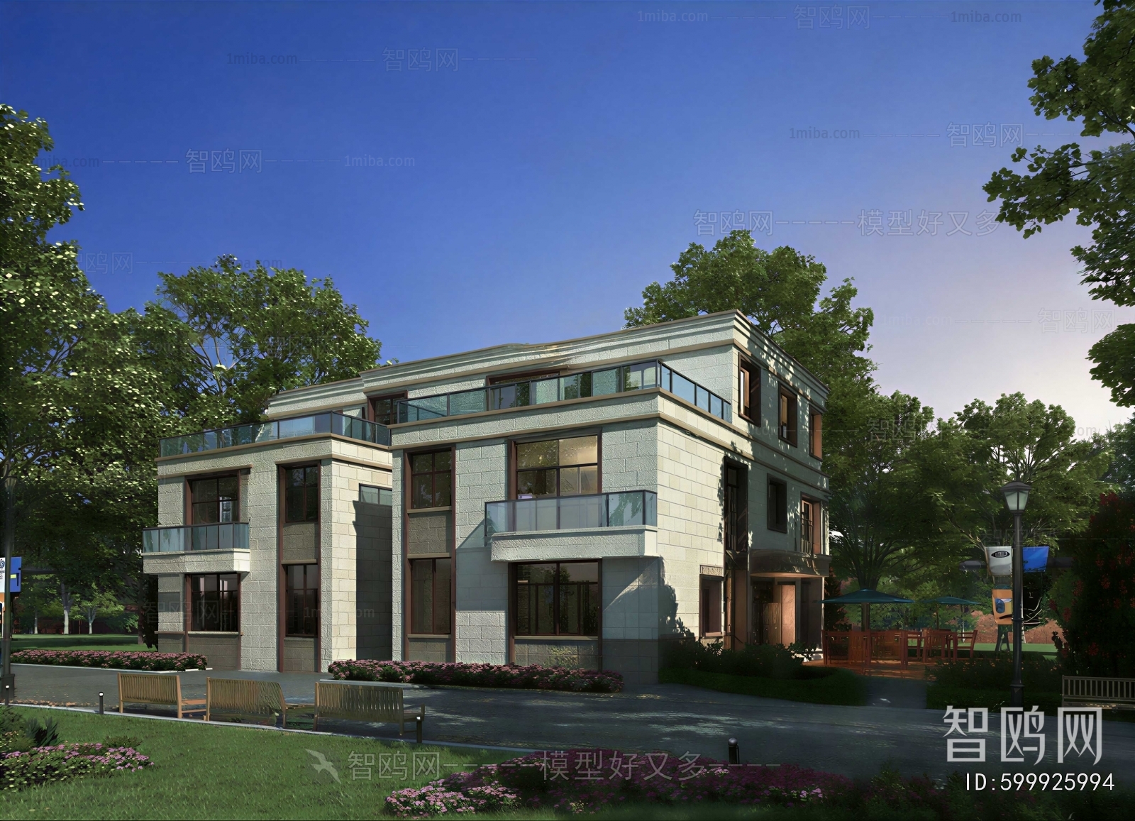 Simple European Style Detached Villa