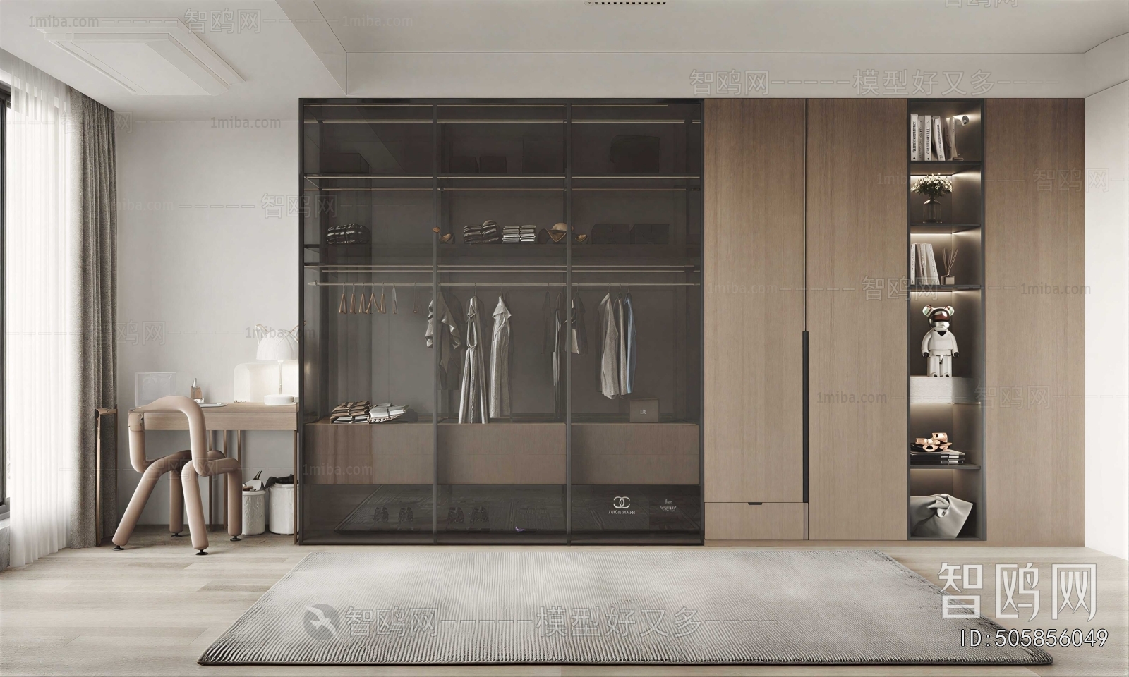 Modern Clothes Storage Area