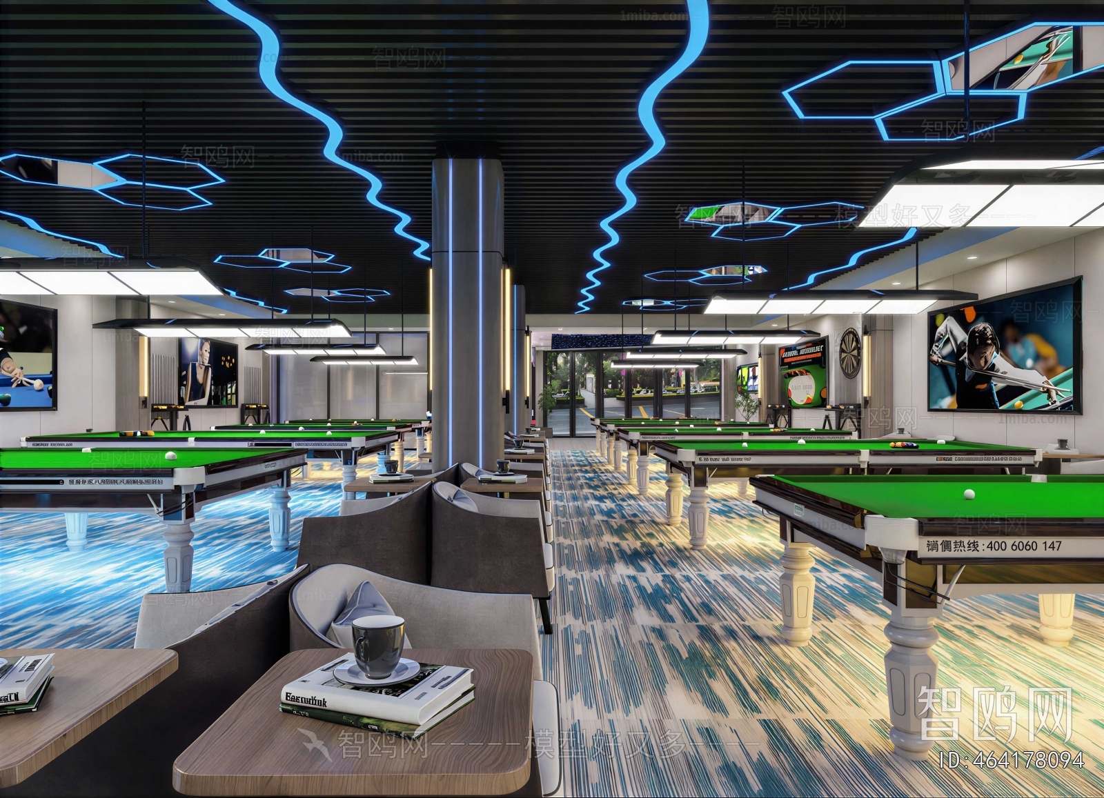 Modern Billiard Room