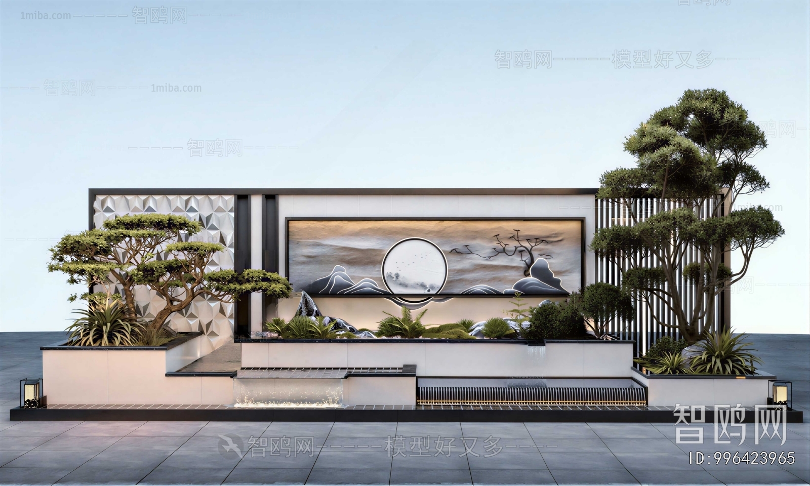 New Chinese Style Landscape Wall