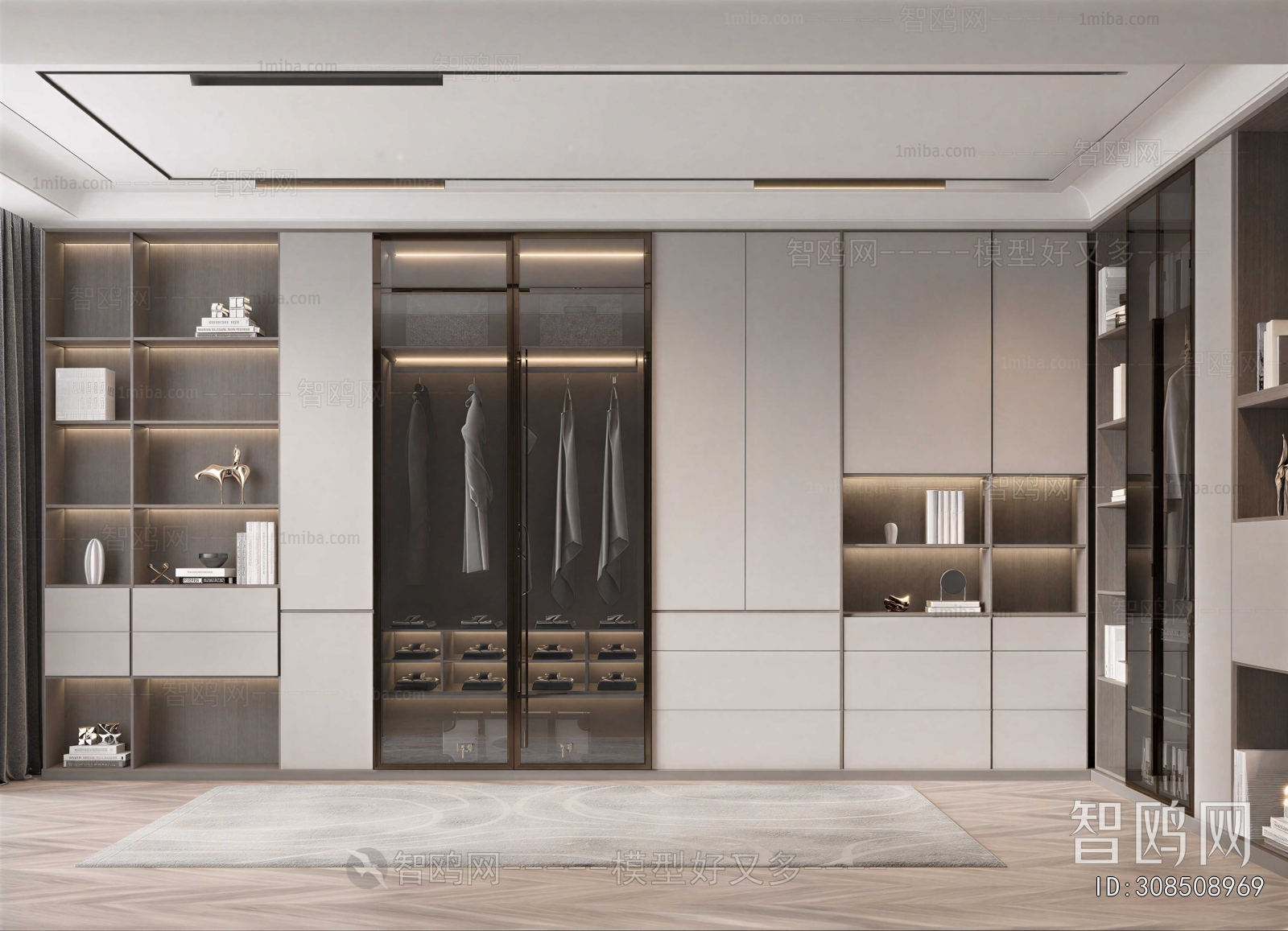 Modern Clothes Storage Area