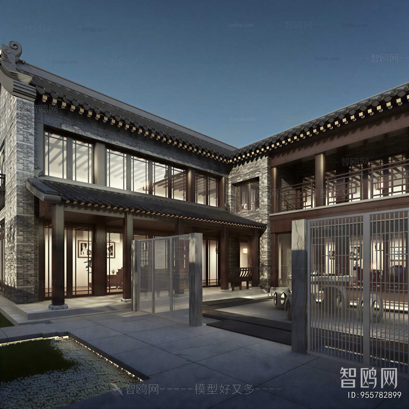 New Chinese Style Courtyard/landscape