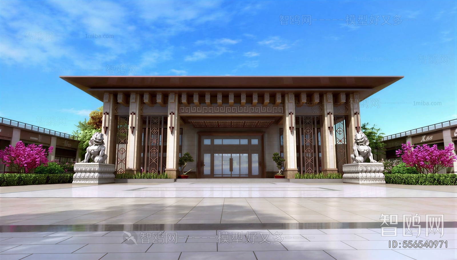 New Chinese Style Courtyard/landscape