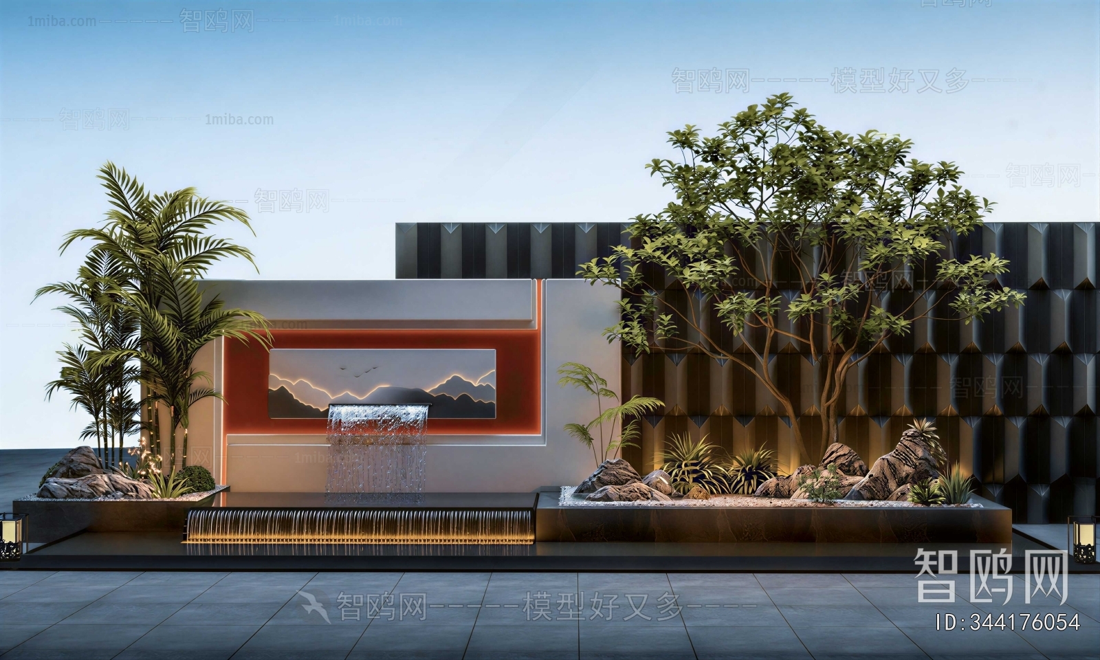 New Chinese Style Landscape Wall