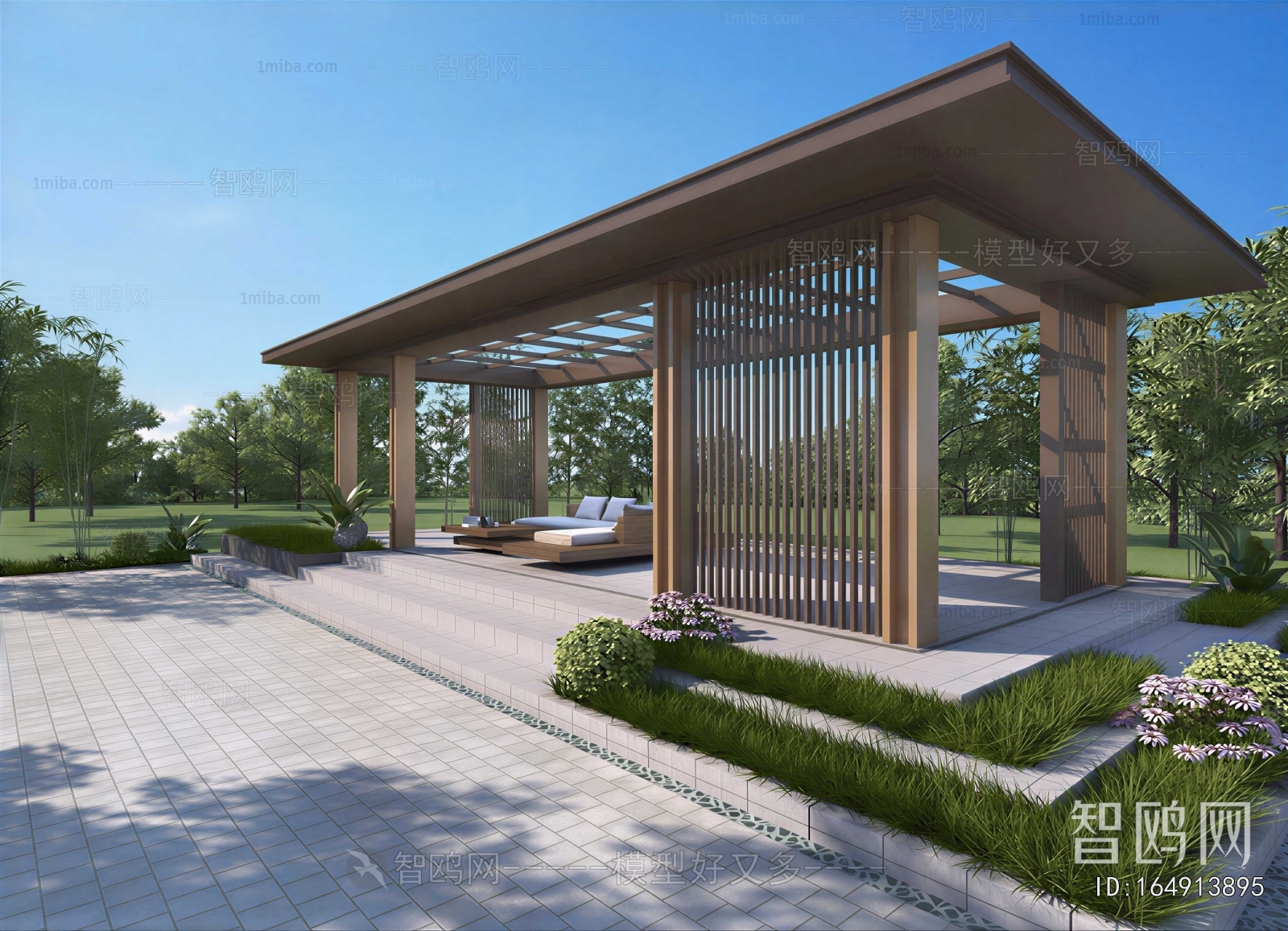 New Chinese Style Courtyard/landscape