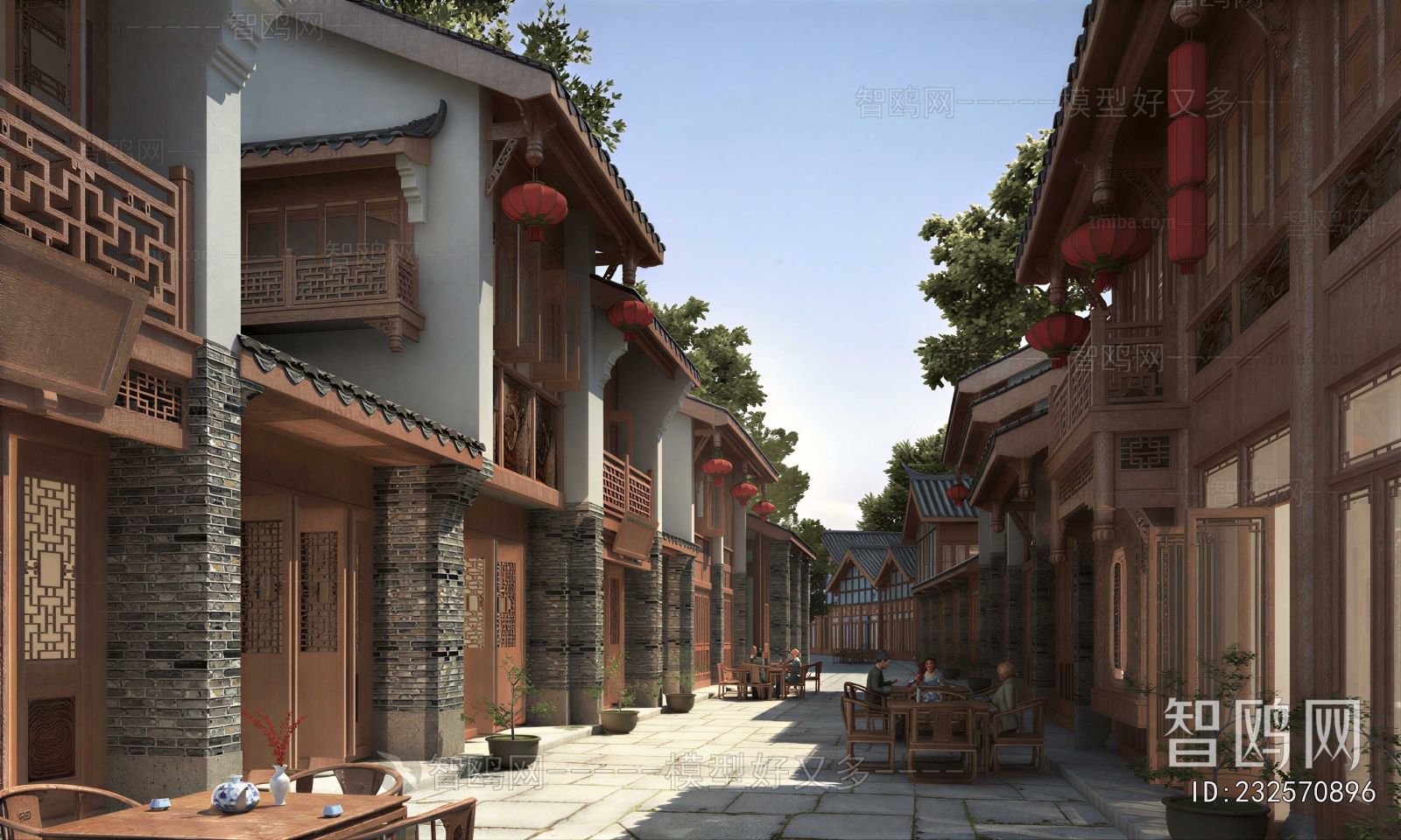 Chinese Style Ancient Architectural Buildings