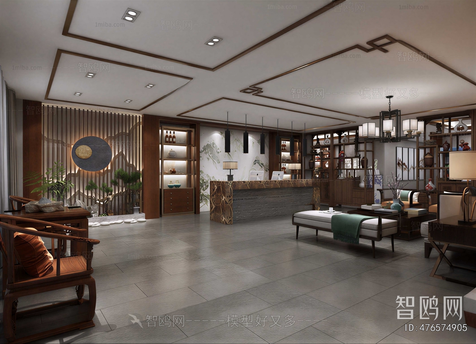 New Chinese Style Courtyard/landscape