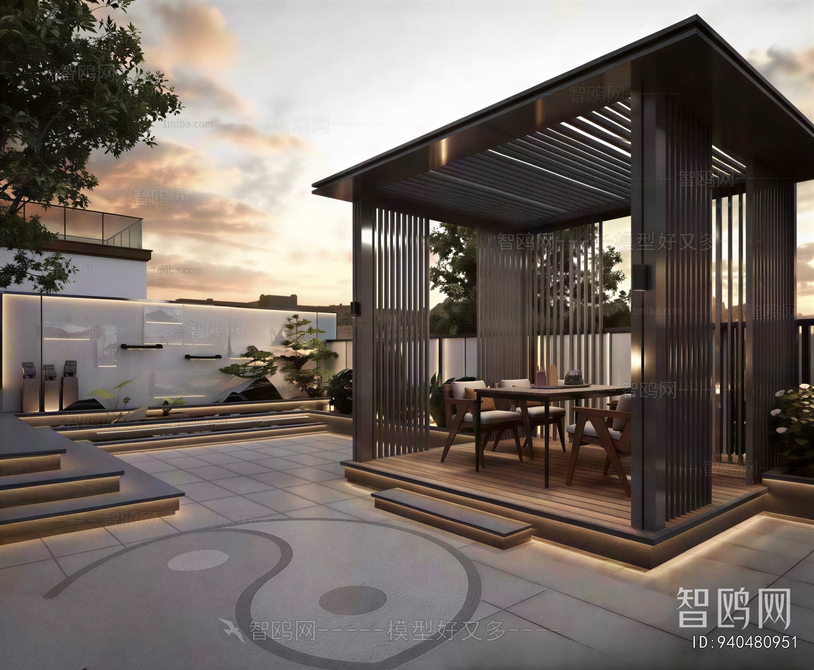 New Chinese Style Courtyard/landscape