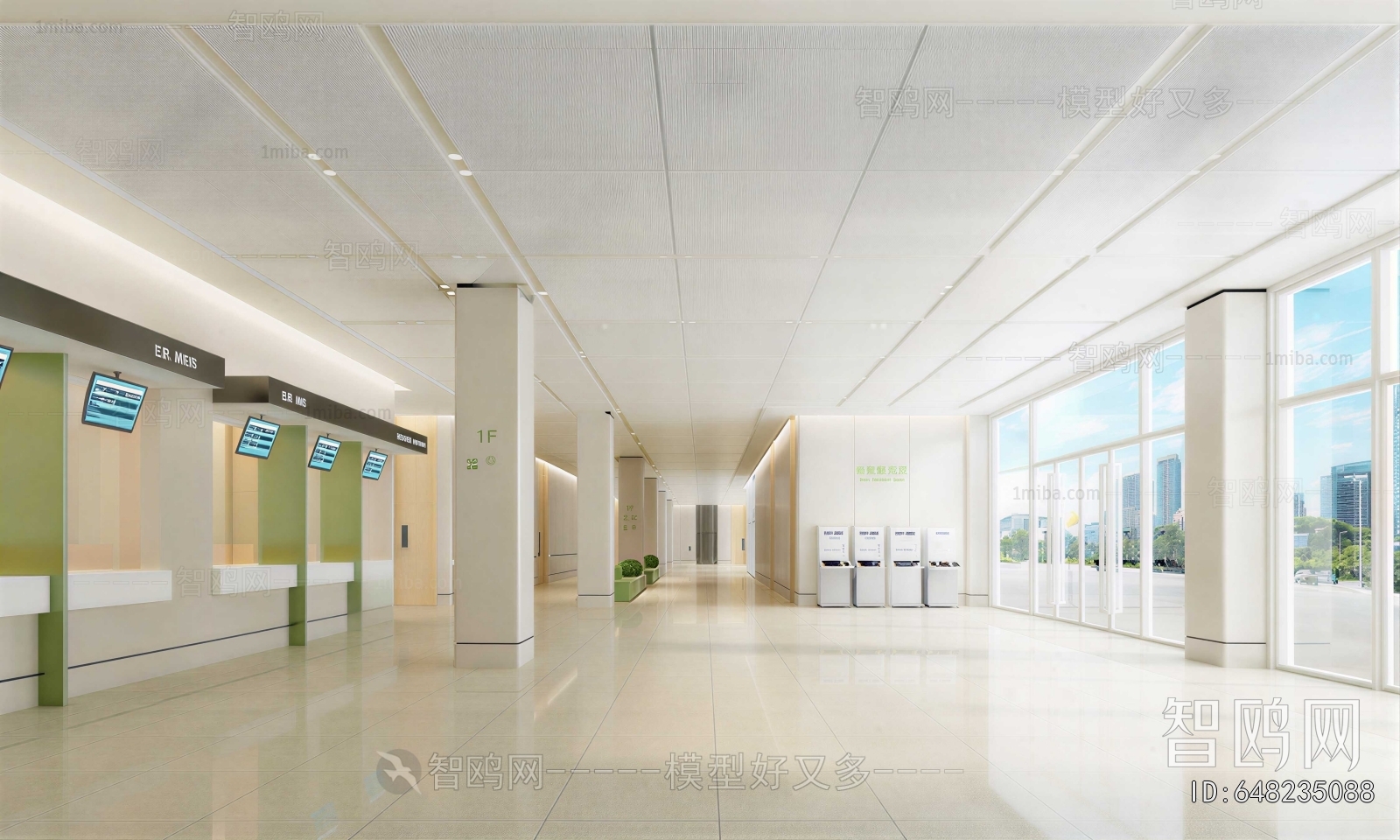 Modern Hospital Hall