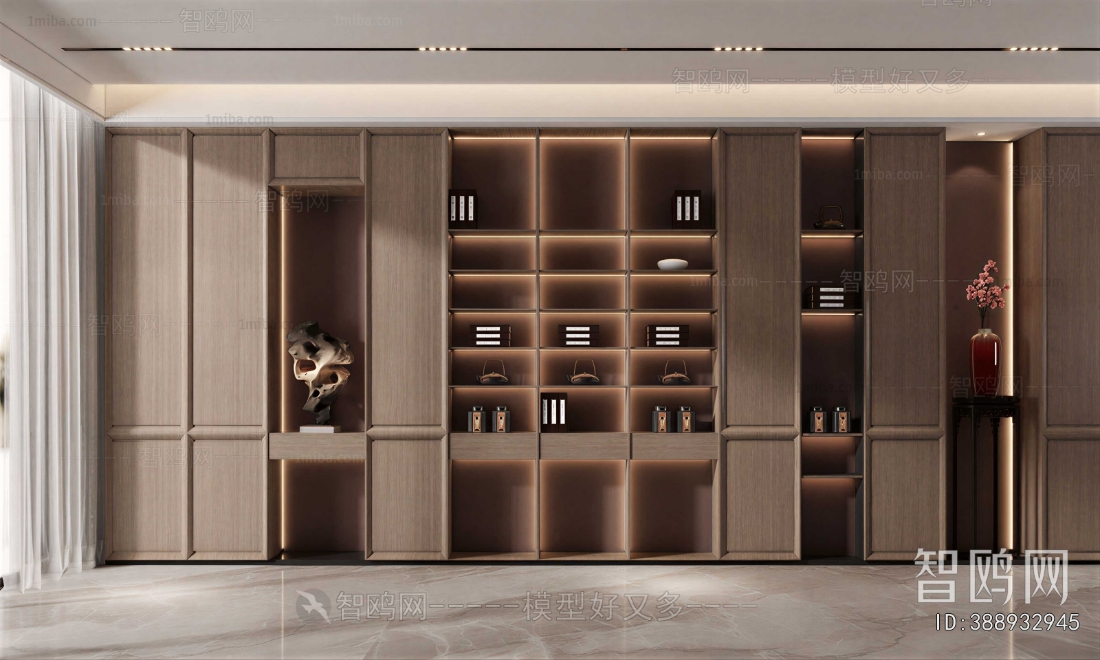 New Chinese Style Bookcase