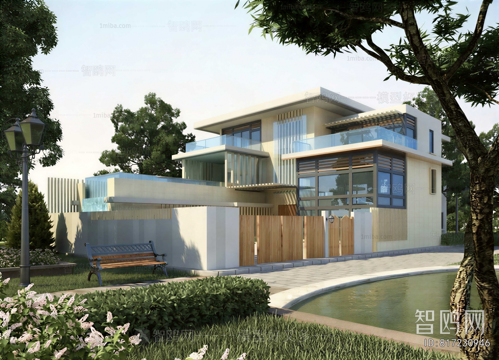 New Chinese Style Courtyard/landscape