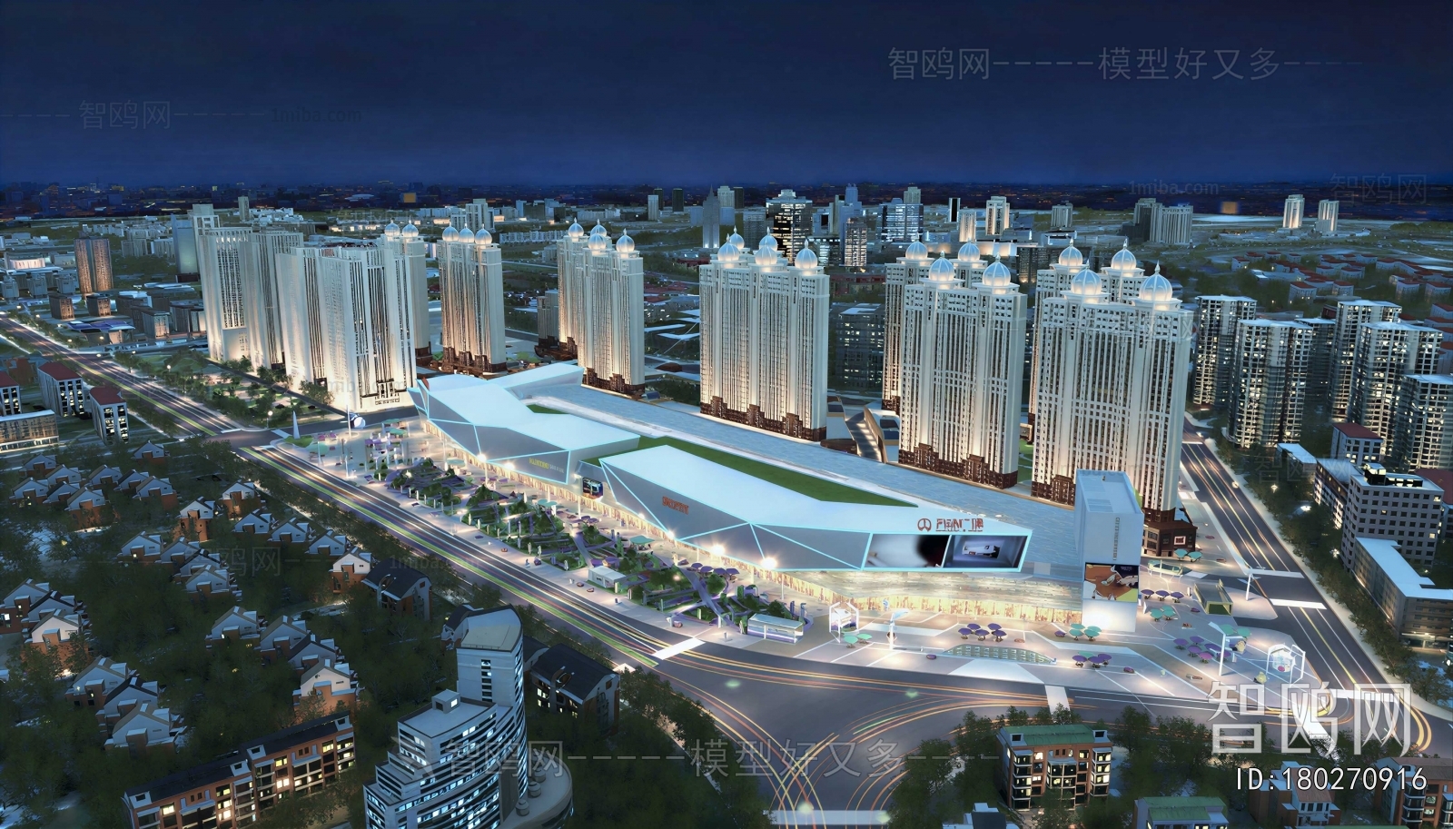 Modern Architectural Bird's-eye View Planning