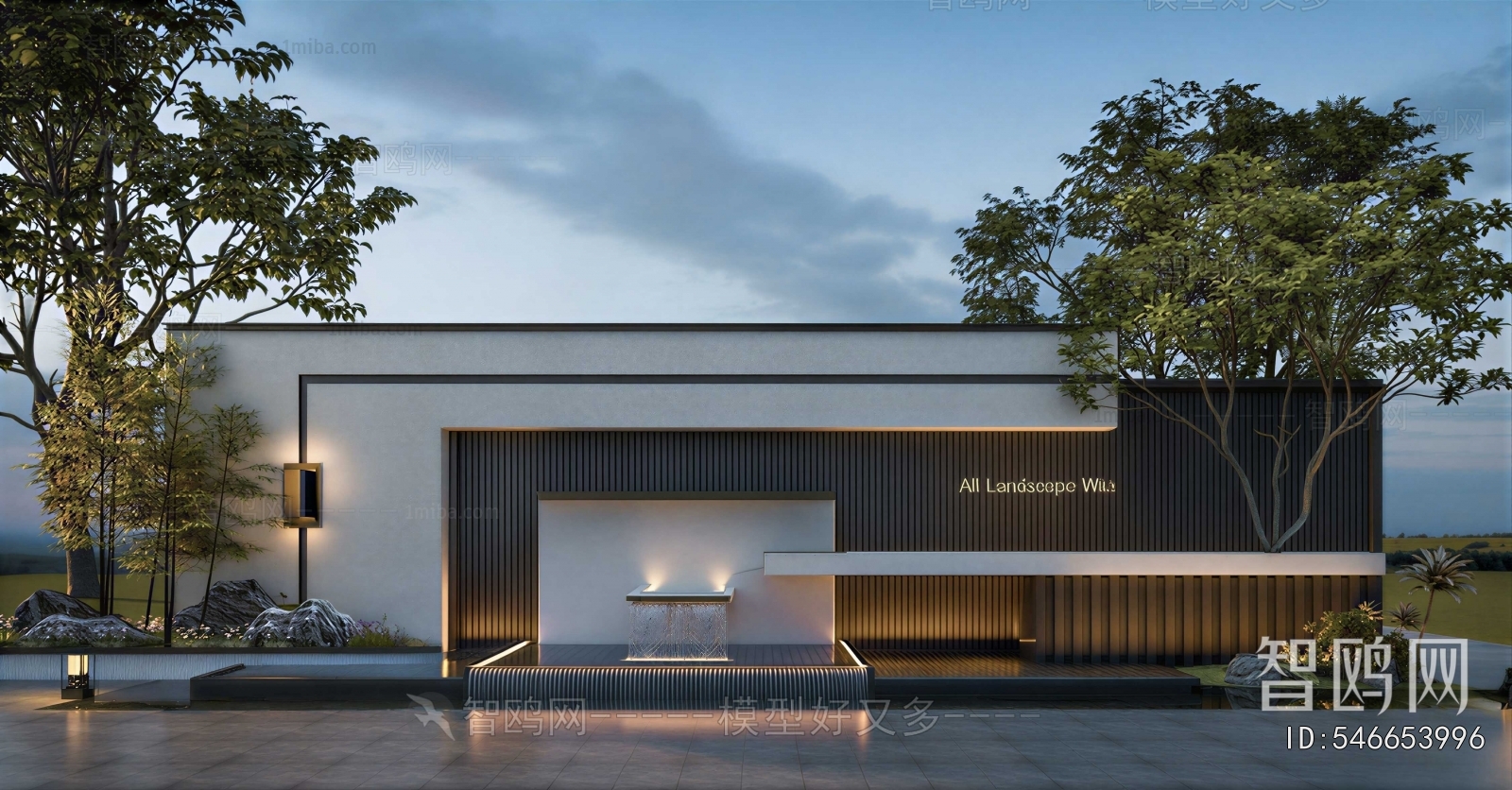 New Chinese Style Landscape Wall