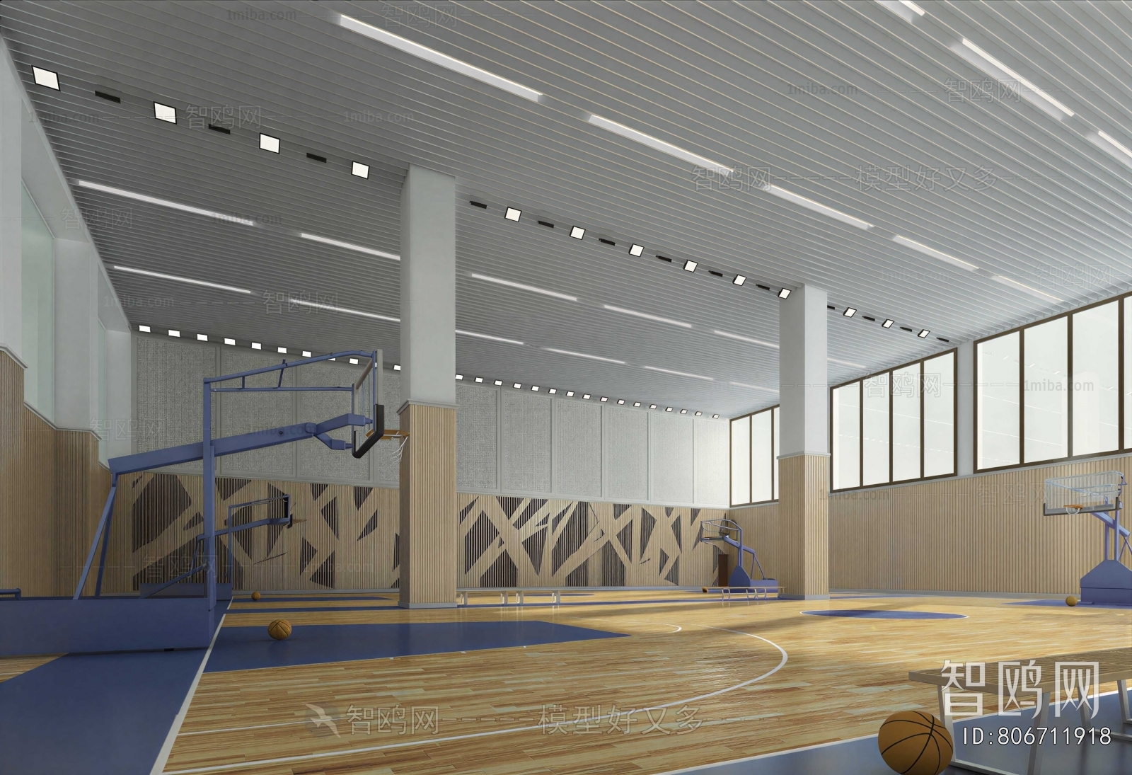 Modern Basketball Arena
