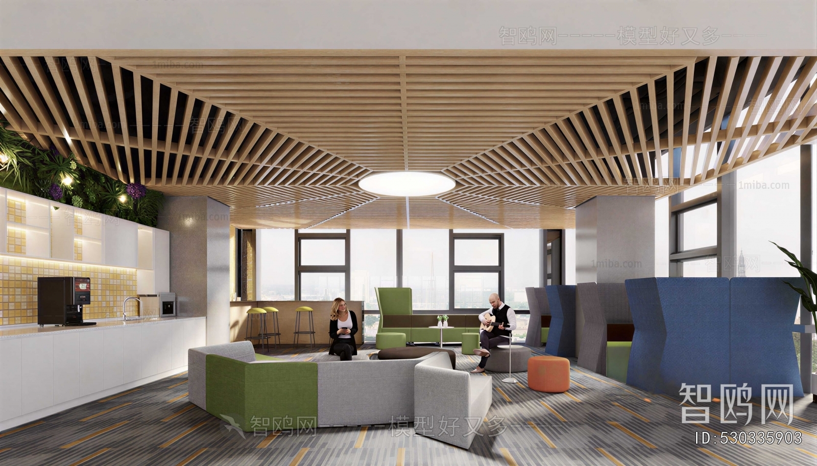 Modern Office Reception Desk