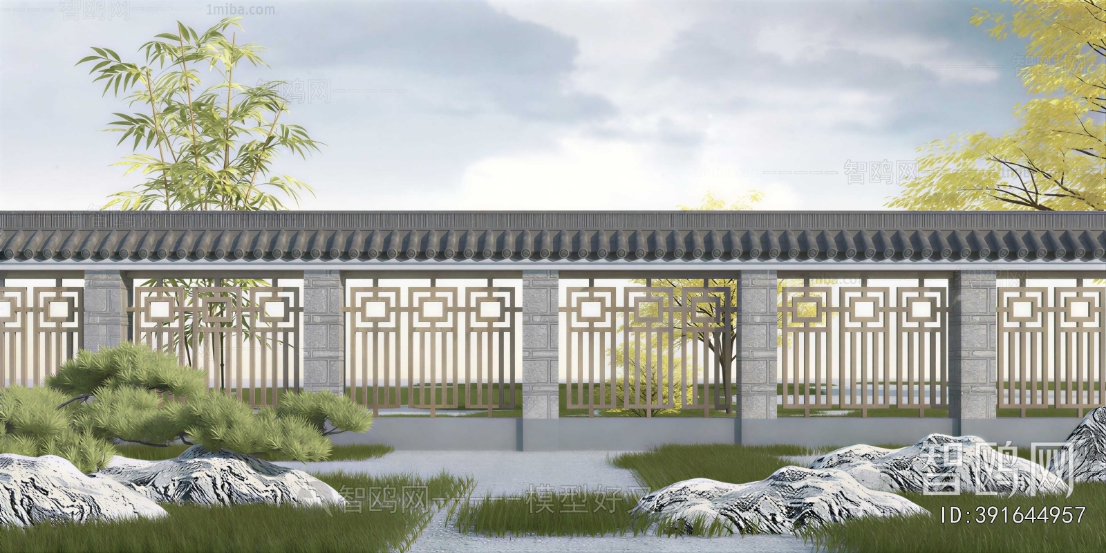 Chinese Style Landscape Wall