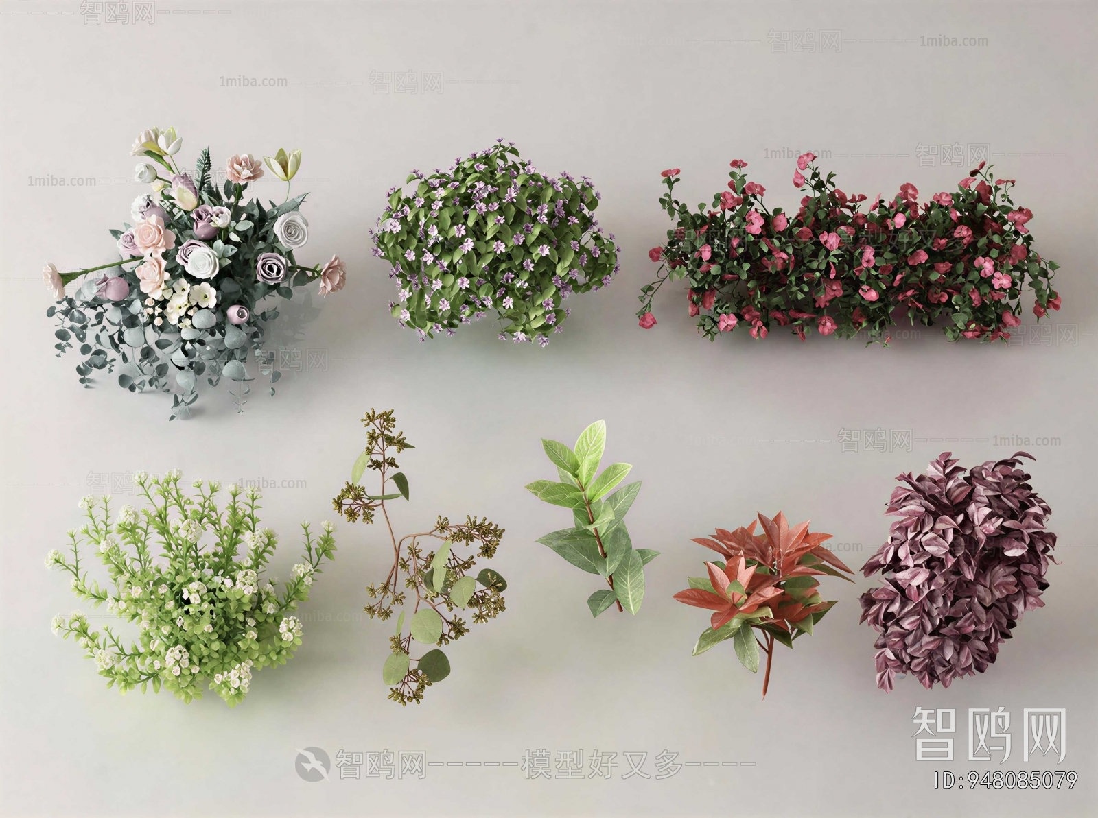 Modern Flowers And Grass