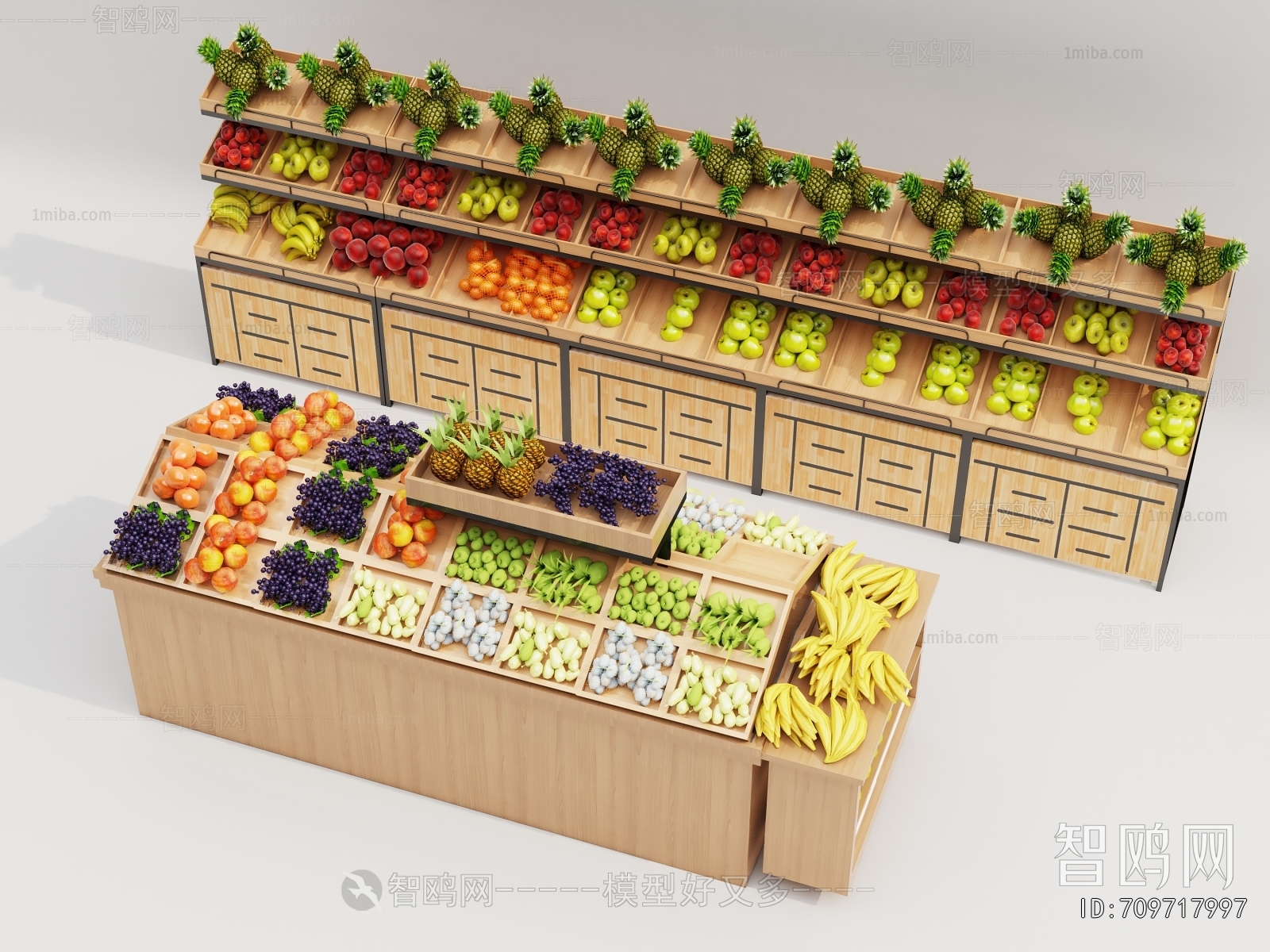 Modern Supermarket Shelf