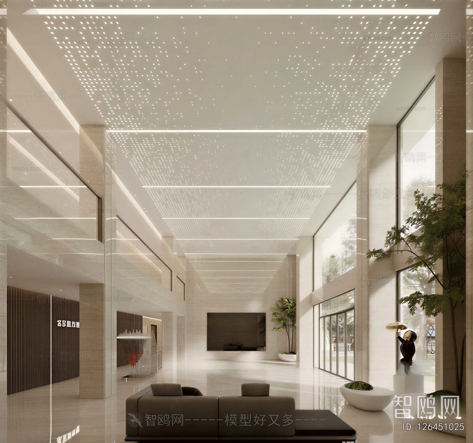 Modern Office Reception Desk